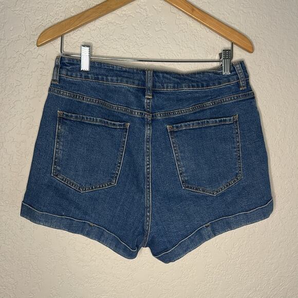 PacSun Denim Mom Shorts Size 30 Cuffed Jean Y2K Spring Vacation Indie Boho - Picture 7 of 9